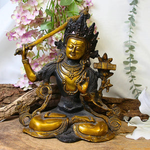 Manjushri brons beeld nr.01