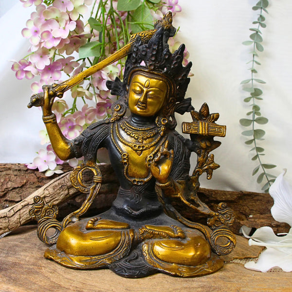 Manjushri brons beeld nr.01