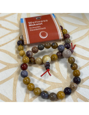 Mokaiet powerbead armband + kaart