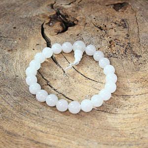 Powerbead armband Jade wit