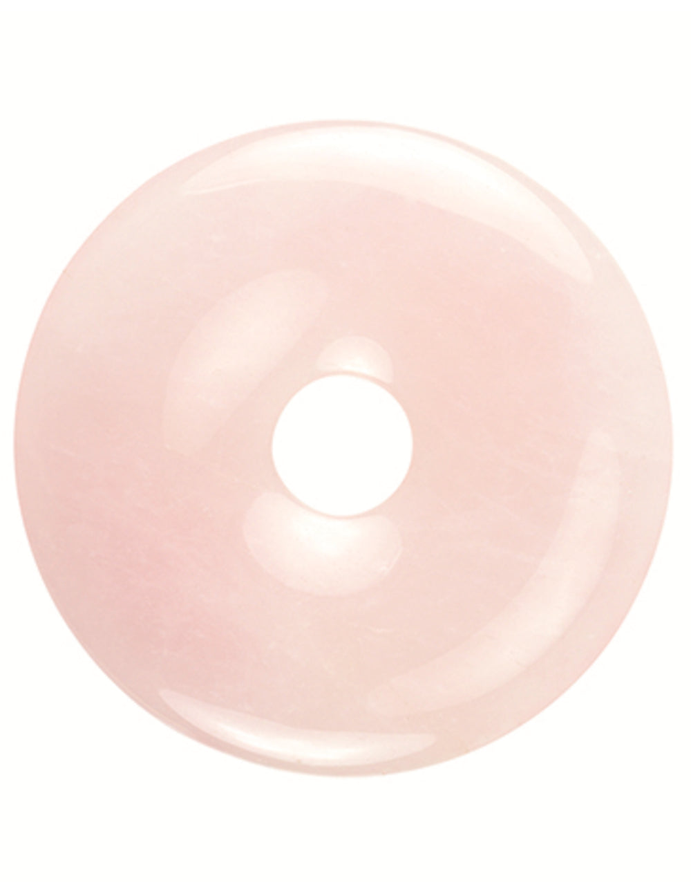 Roze kwarts donut 40 mm