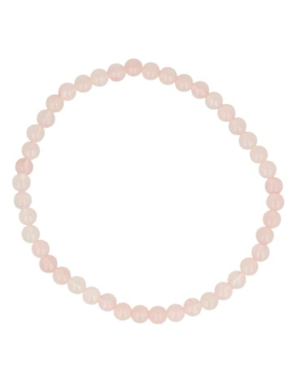 Roze kwarts kralenarmband 4 mm
