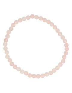 Roze kwarts kralenarmband 4 mm