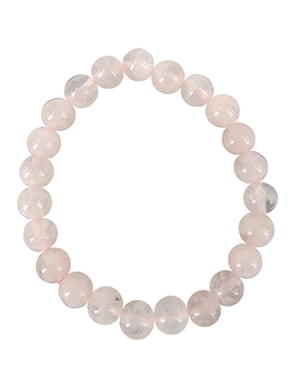 Roze kwarts kralenarmband 8 mm