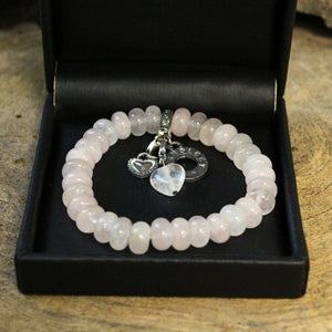 Roze kwarts Ruby Mania armband rond nr. 21