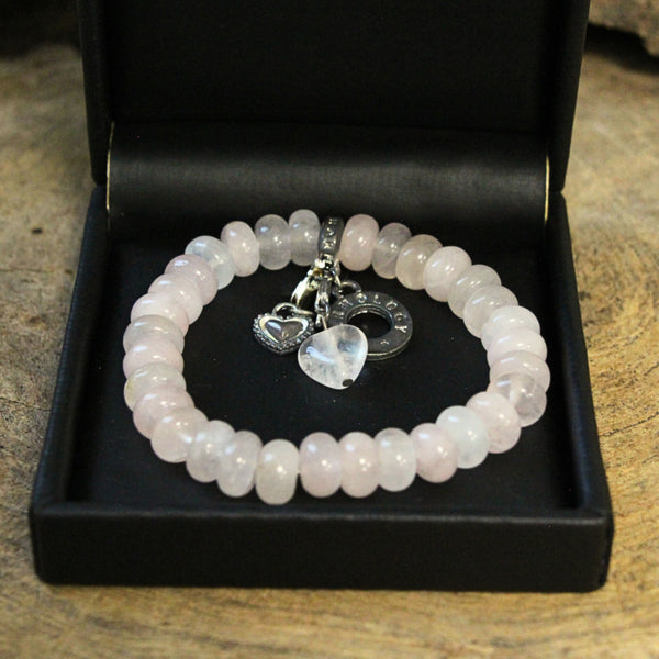 Roze kwarts Ruby Mania armband rond nr. 21