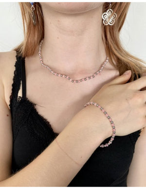 Rozenkwarts Ibiza love armband