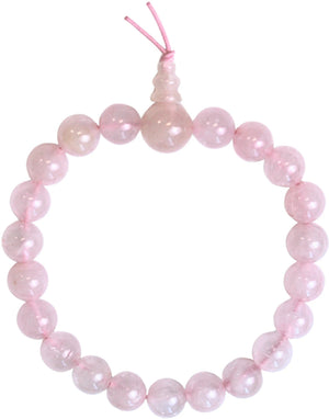 Rozenkwarts powerbead armband