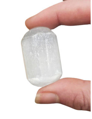 Seleniet wit trommelstenen 100 gr. (mt3)