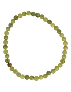 Serpentijn kralenarmband 4 mm