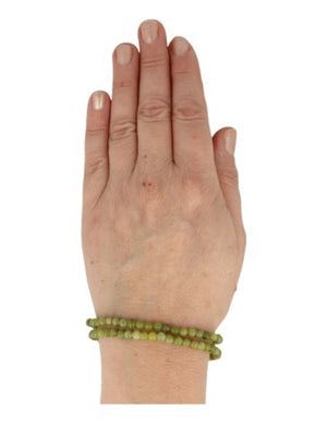 Serpentijn kralenarmband 4 mm