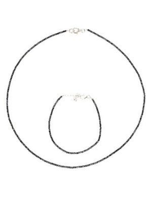 Spinel zwart met coating summer vibes armband