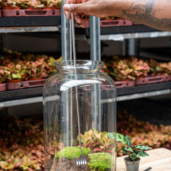 Telescopische RVS-Hark voor Terrariums - 16-49cm - Roestvast Staal (RVS)