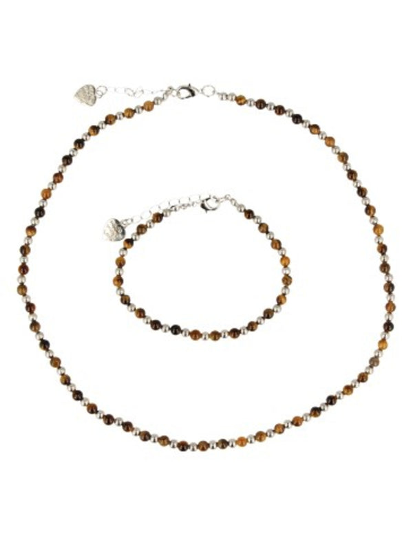 Tijgeroog Ibiza love armband