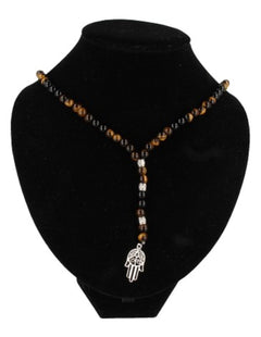 Tijgeroog / Onyx edelsteen ketting mannen