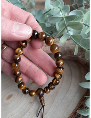 Tijgeroog powerbead armband