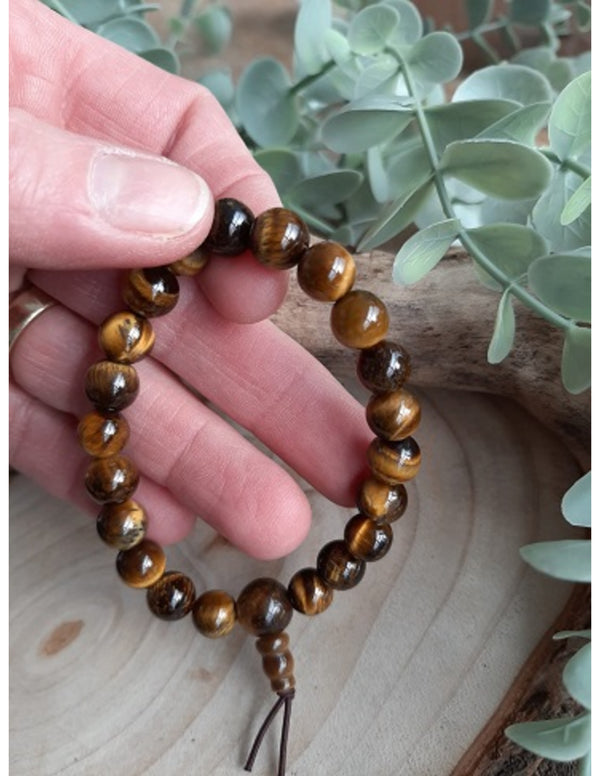 Tijgeroog powerbead armband