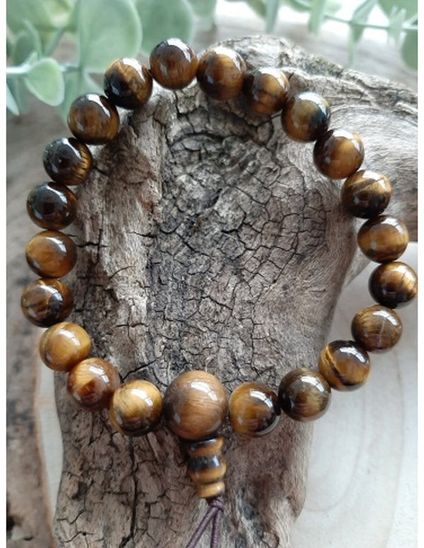Tijgeroog powerbead armband
