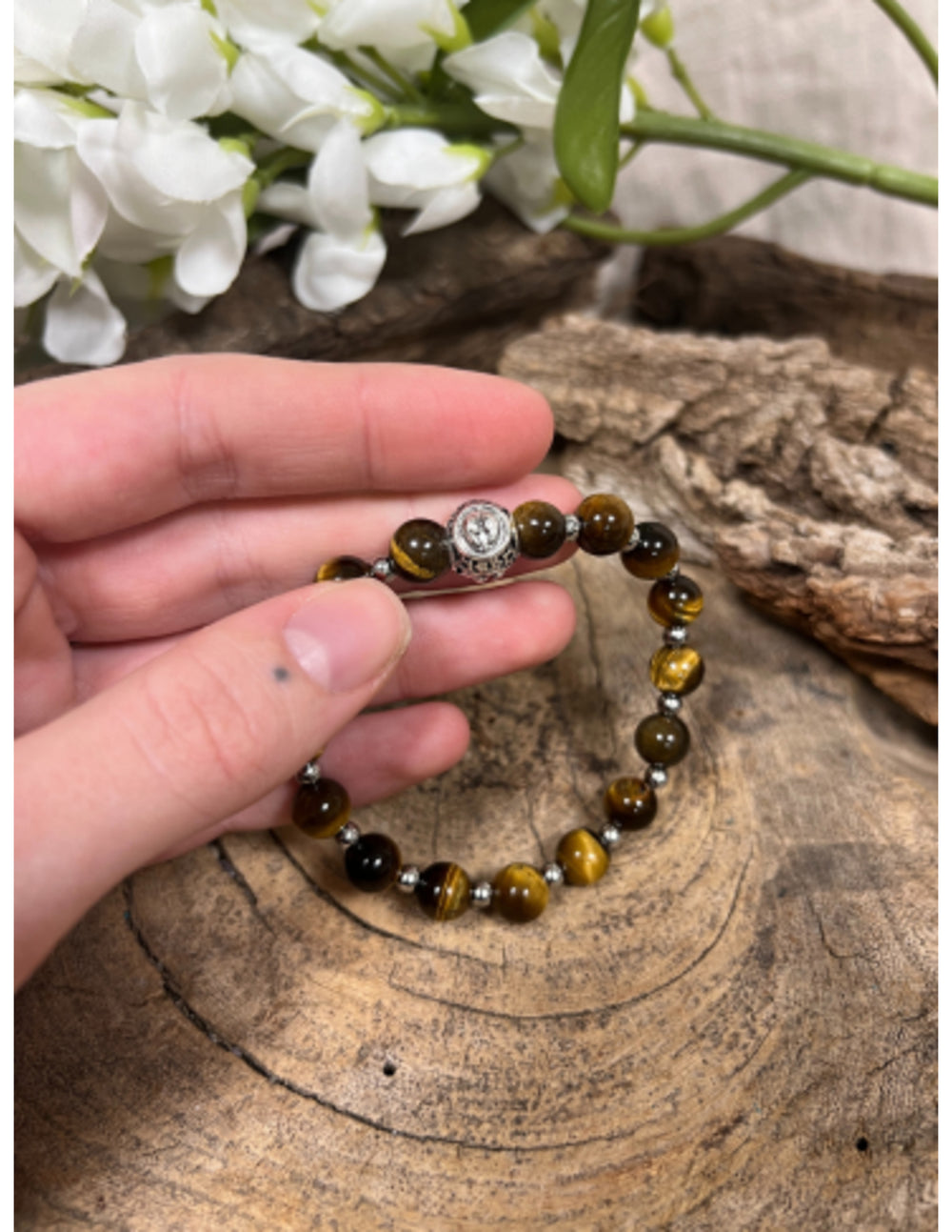 Tijgeroog sterrenbeeld armband - Tweelingen