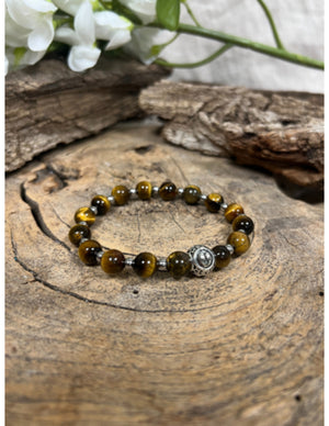 Tijgeroog sterrenbeeld armband - Tweelingen