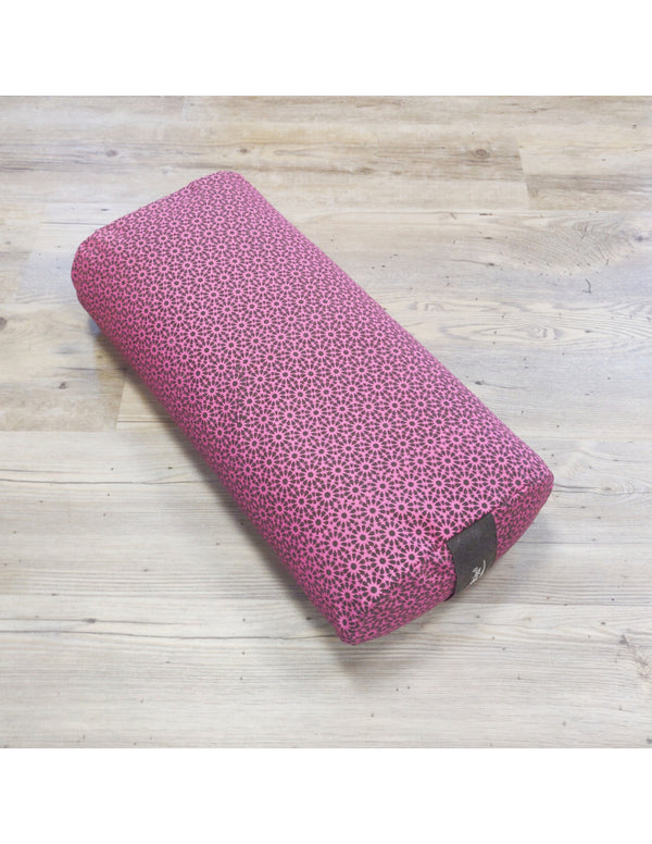 YogaStyles bolster ovaal - grijs & roze