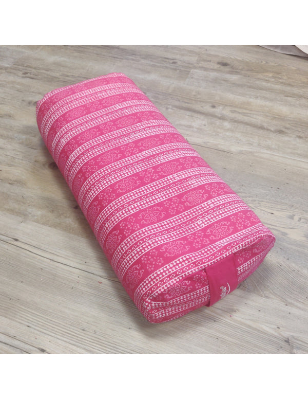 YogaStyles Bolster ovaal roze & wit