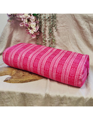 YogaStyles Bolster ovaal roze & wit
