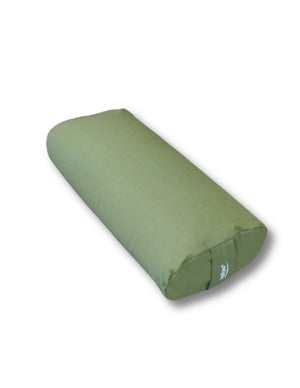 YogaStyles Design Bolster - Ovaal Olijfgroen