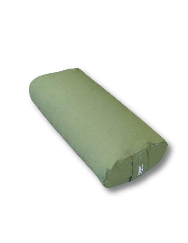 YogaStyles Design Bolster - Ovaal Olijfgroen