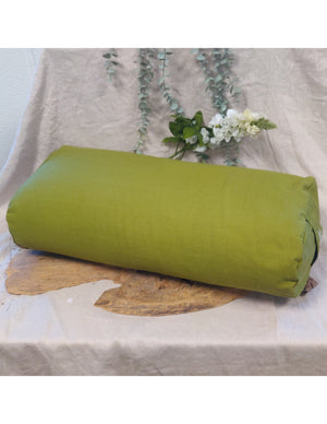 YogaStyles Design Bolster - Ovaal Olijfgroen