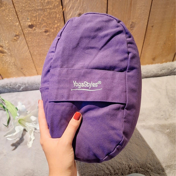 YogaStyles Design Bolster - Ovaal Paars