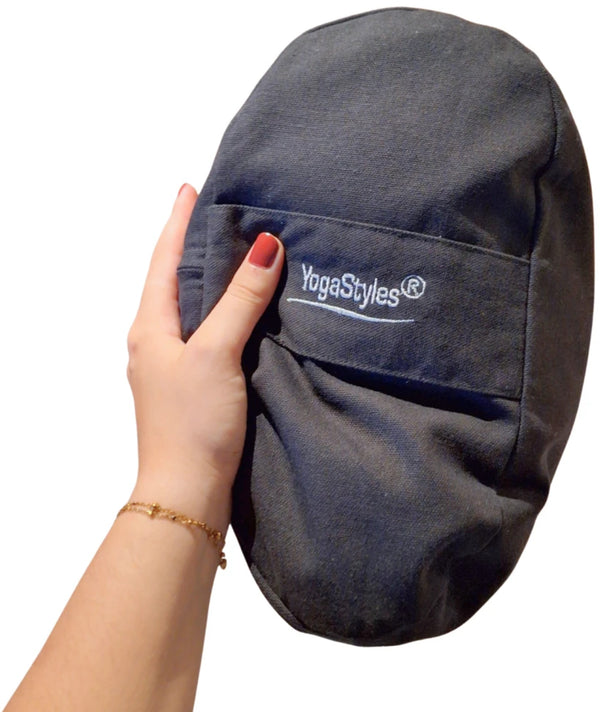 YogaStyles Design Bolster - Ovaal Zwart