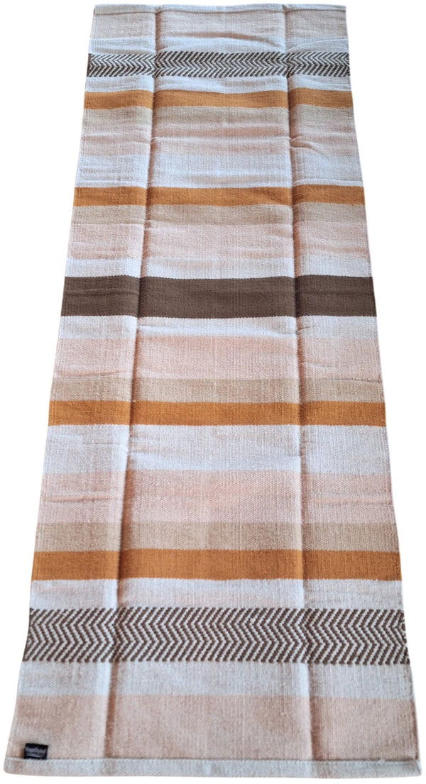 YogaStyles Katoenen Yogamat Mysore Beige en Bruin