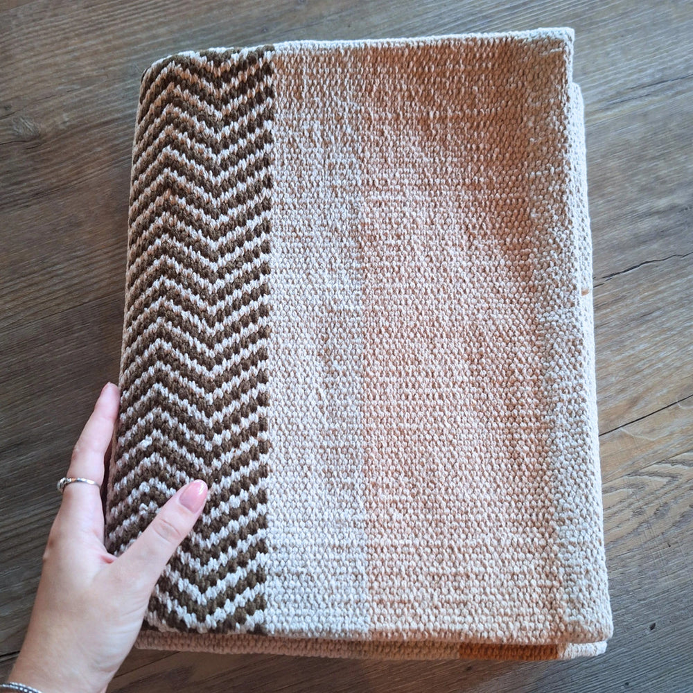 YogaStyles Katoenen Yogamat Mysore Beige en Bruin