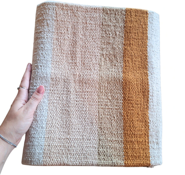 YogaStyles Katoenen Yogamat Mysore Beige en Bruin