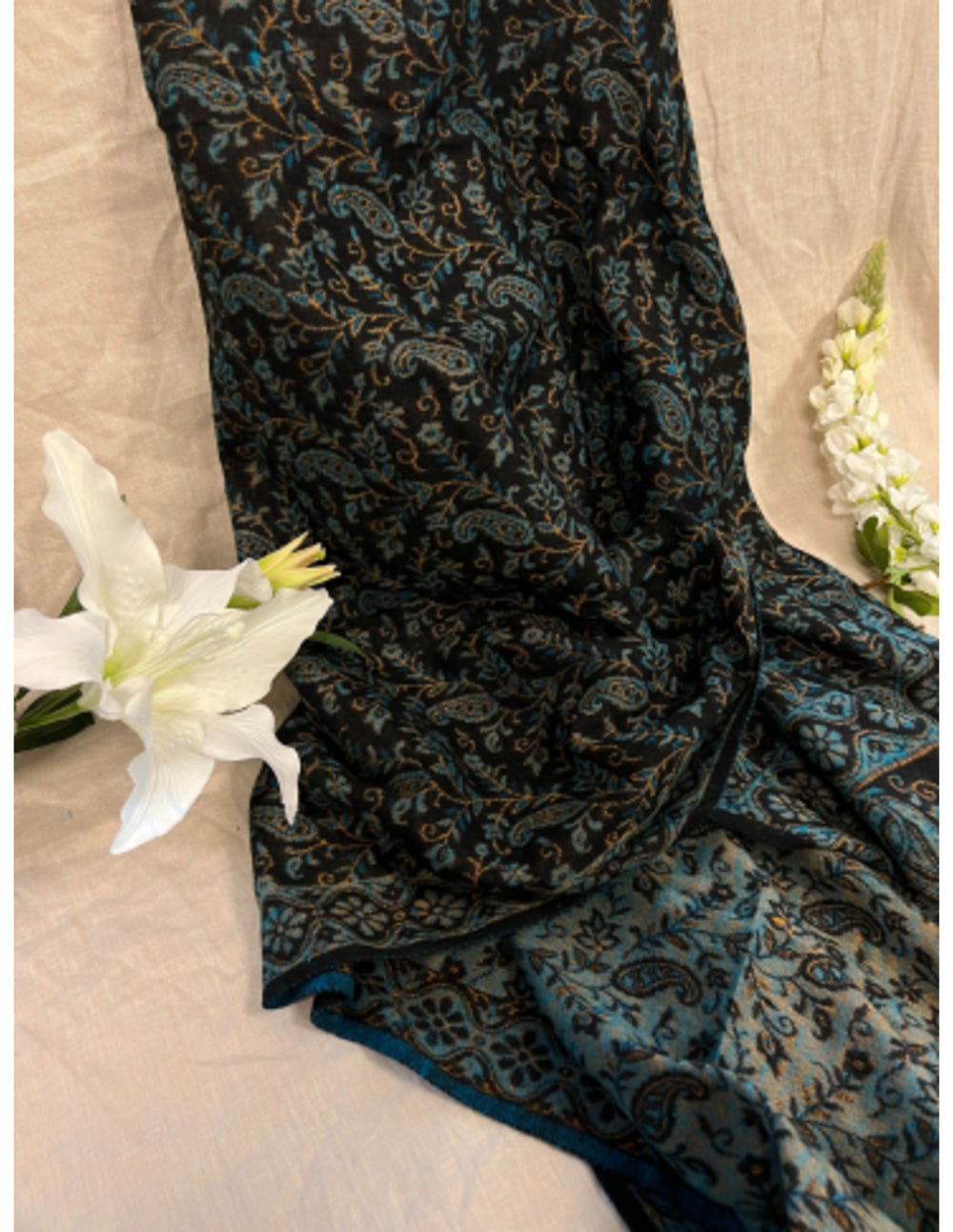 YogaStyles Meditatiedeken - 121- zwart/blauw/oranje