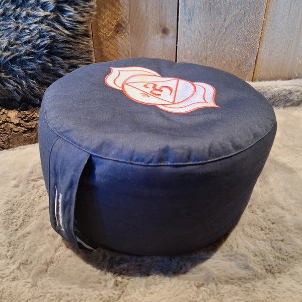 YogaStyles meditatiekussen Ajna 6de chakra - donkerblauw
