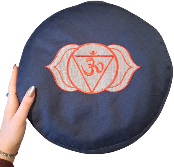 YogaStyles meditatiekussen Ajna 6de chakra - donkerblauw
