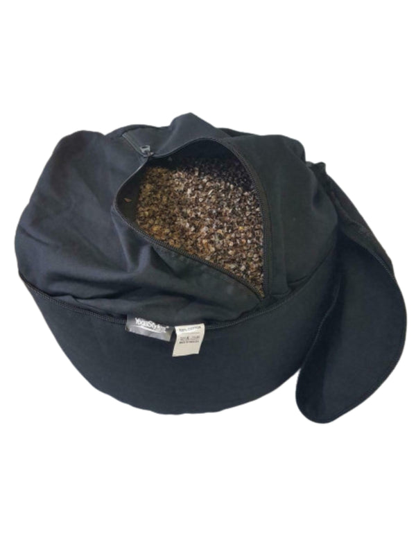 YogaStyles Meditatiekussen Comfort Zwart - Extra hoog