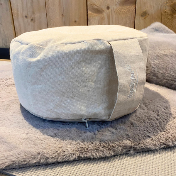 YogaStyles meditatiekussen Design creme naturel katoen