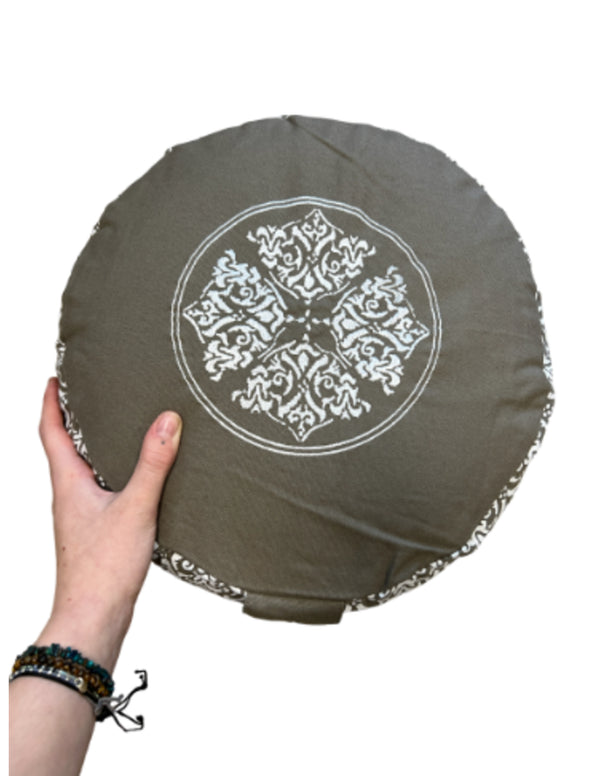 YogaStyles Meditatiekussen Design Grijs XL