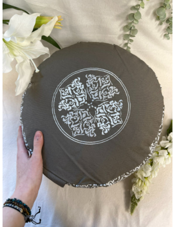 YogaStyles Meditatiekussen Design Grijs XL
