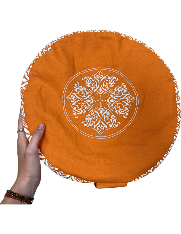 YogaStyles Meditatiekussen Design Oranje XL