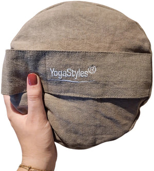YogaStyles meditatiekussen design stone wash grijs