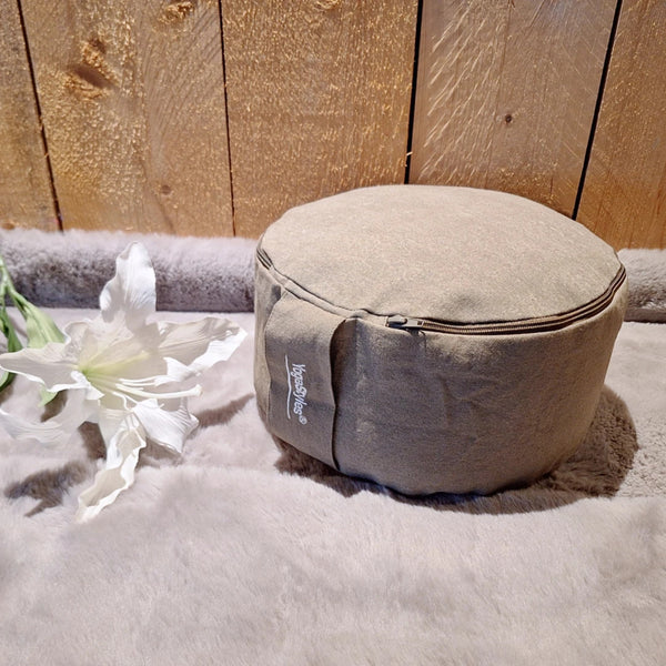 YogaStyles meditatiekussen design stone wash grijs