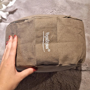 YogaStyles meditatiekussen design stone wash grijs