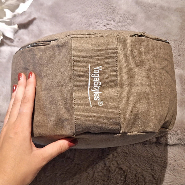 YogaStyles meditatiekussen design stone wash grijs