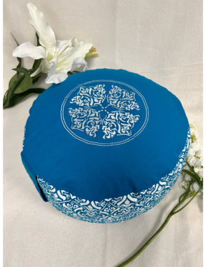 YogaStyles Meditatiekussen Design Turquoise XL