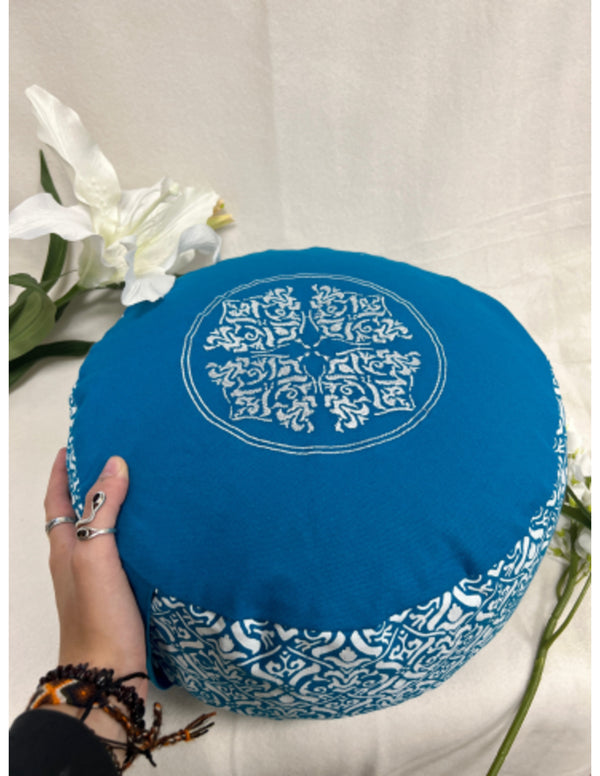 YogaStyles Meditatiekussen Design Turquoise XL