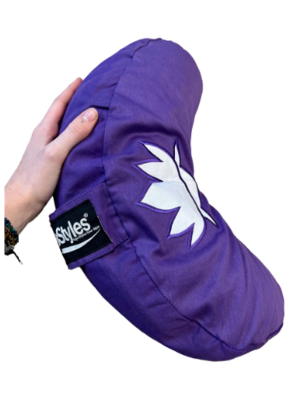 YogaStyles meditatiekussen - halve maan - paars - lotus - Symbolic